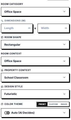 Create 3D Room Before