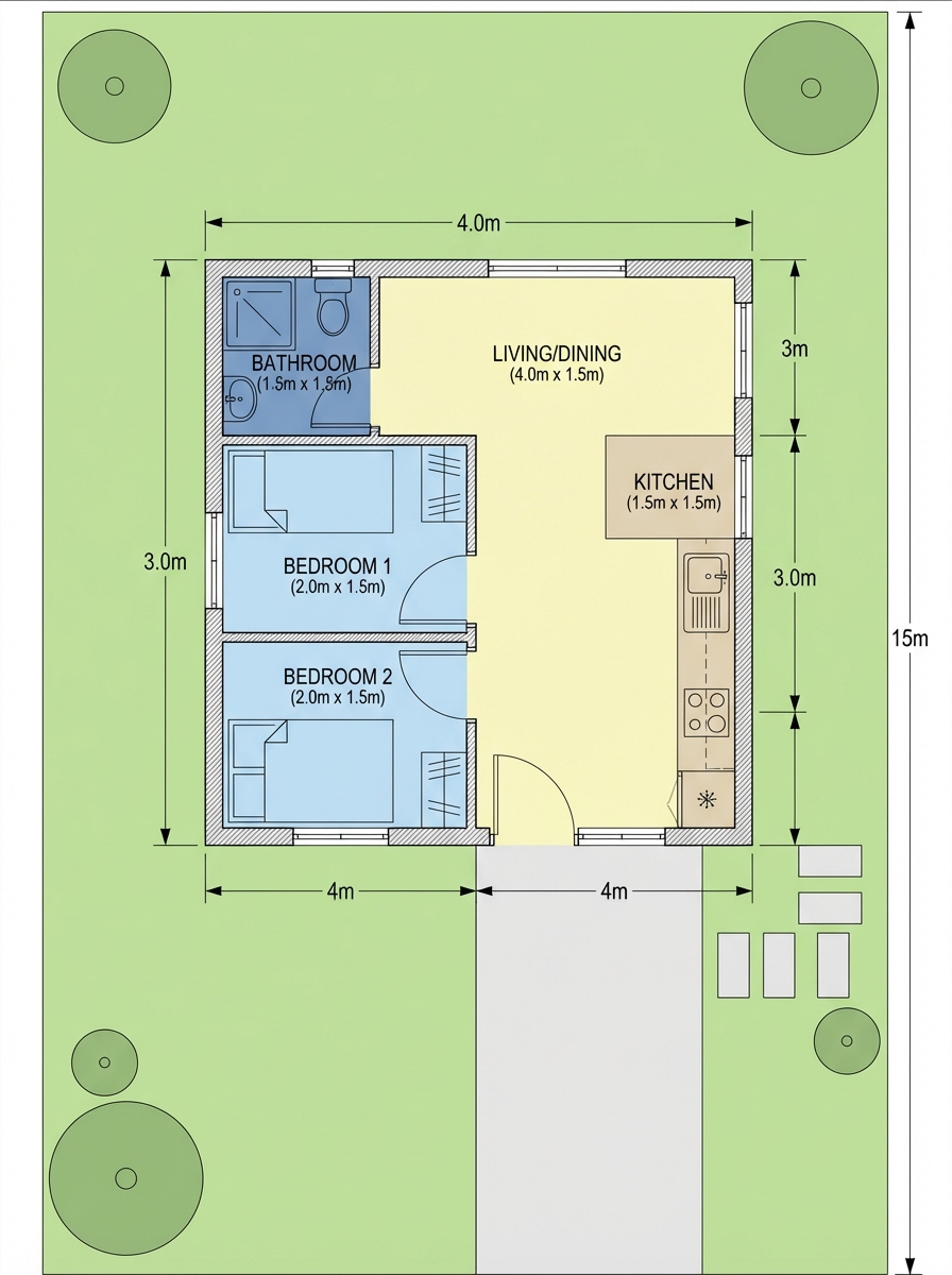 Floor Plan to 3D Top View Before